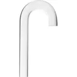 Bent glass pipe 05-0106-02