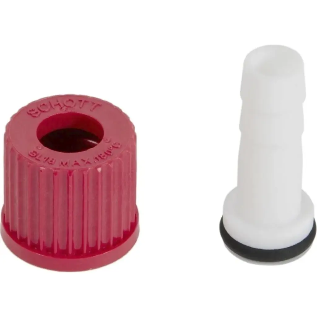 Screw Cap GL 18 with Olive Connector