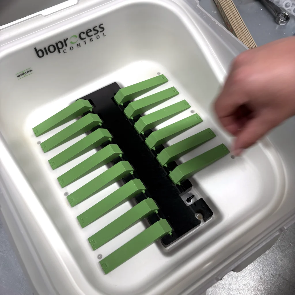 AMPTS® II laboratory instrument during service and testing at BPC Instruments.